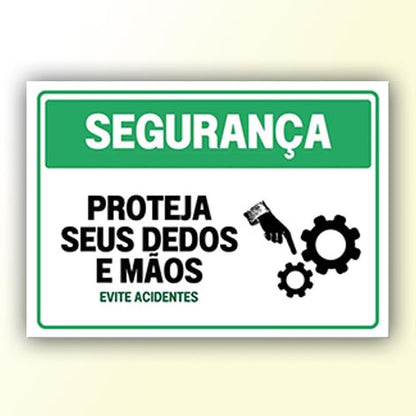 Placa de Sinalização em PS e Impressão Digital - Sinalização Modelos ou Personalizado