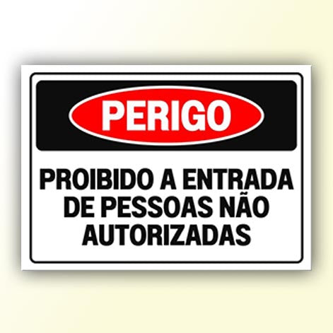 Placa de Sinalização em PS e Impressão Digital - Sinalização Modelos ou Personalizado