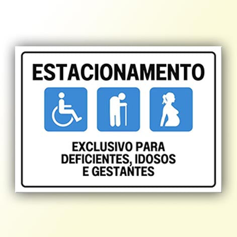 Placa de Sinalização em PS e Impressão Digital - Sinalização Modelos ou Personalizado