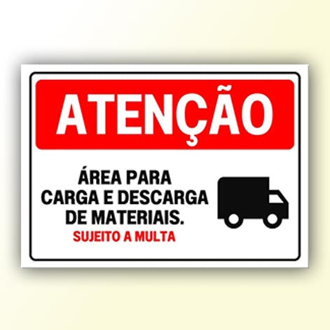 Placa de Sinalização em PS e Impressão Digital - Sinalização Modelos ou Personalizado