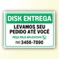 Placa de Sinalização em PS e Impressão Digital - Sinalização Modelos ou Personalizado