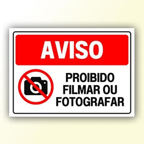 Placa de Sinalização em PS e Impressão Digital - Sinalização Modelos ou Personalizado