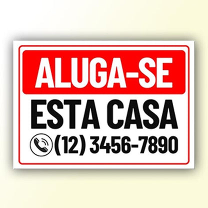 Placa de Sinalização em PS e Impressão Digital - Sinalização Modelos ou Personalizado