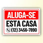 Placa de Sinalização em PS e Impressão Digital - Sinalização Modelos ou Personalizado