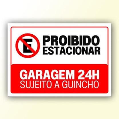 Placa de Sinalização em PS e Impressão Digital - Sinalização Modelos ou Personalizado