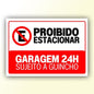 Placa de Sinalização em PS e Impressão Digital - Sinalização Modelos ou Personalizado
