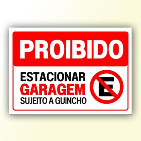 Placa de Sinalização em PS e Impressão Digital - Sinalização Modelos ou Personalizado