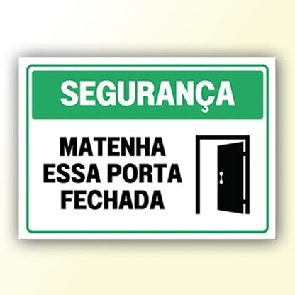 Placa de Sinalização em PS e Impressão Digital - Sinalização Modelos ou Personalizado