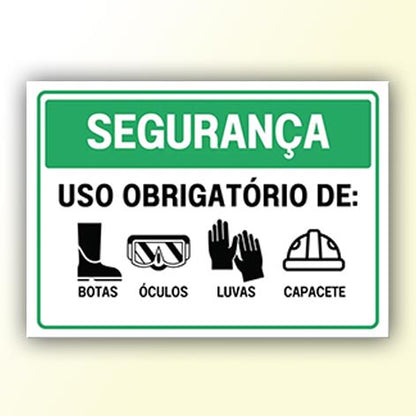 Placa de Sinalização em PS e Impressão Digital - Sinalização Modelos ou Personalizado